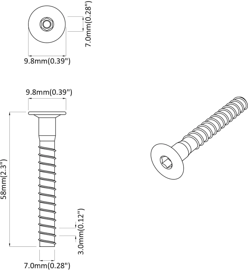 vidaXL Βίδες Επιβεβαίωσης 2100 pcs Ασημί Μέταλλο