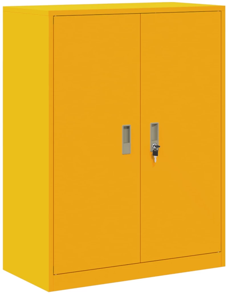 vidaXL Ντουλάπι αποθήκευσης Χαμομηλί κίτρινο 80 x 40 x 105 εκ Ατσάλι