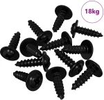 vidaXL Βίδα Αυτο-τρυπητή 16364 pcs Μαύρο 3,5 x 12 mm Σίδερο