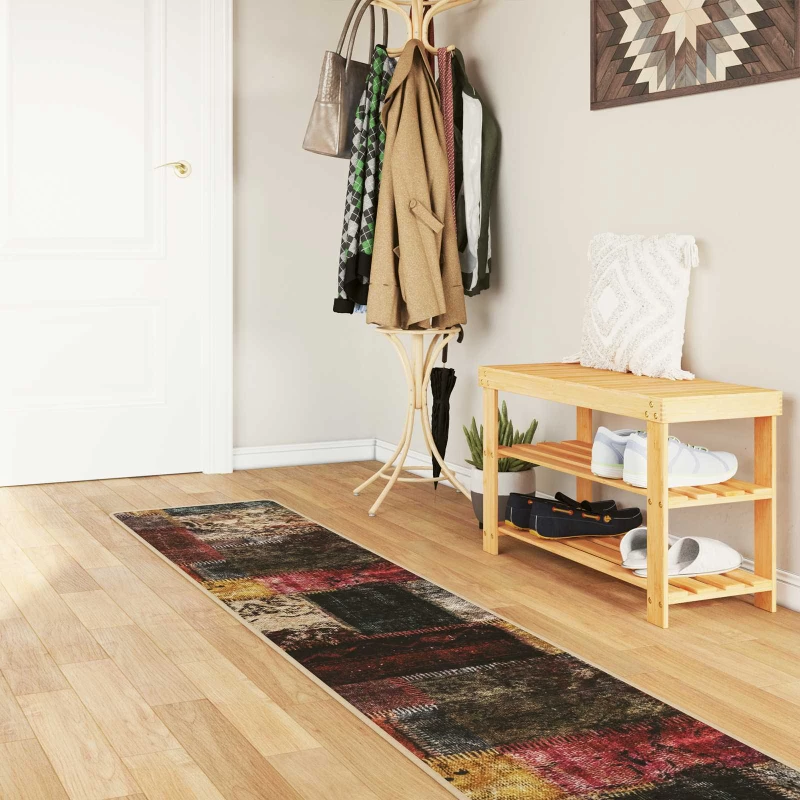 vidaXL Χαλί Runner MARSA Πολύχρωμο 50 x 400 εκ. Πολυέστερ και PVC