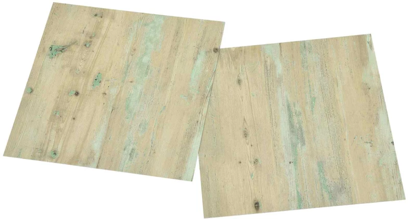 vidaXL Πλάκες Δαπέδου 5,11 τ.μ. 55 pcs PVC Λευκό και Ανοιχτό Καφέ
