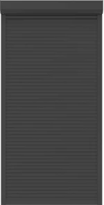 vidaXL Ρολό εισόδου Ανθρακί 110 x 220 cm Αλουμίνιο και Πολυουρεθάνη