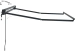 vidaXL Ηλεκτρικό πλαίσιο τέντας με LED Ανθρακί 3,5 x 2,5 μ Αλουμίνιο