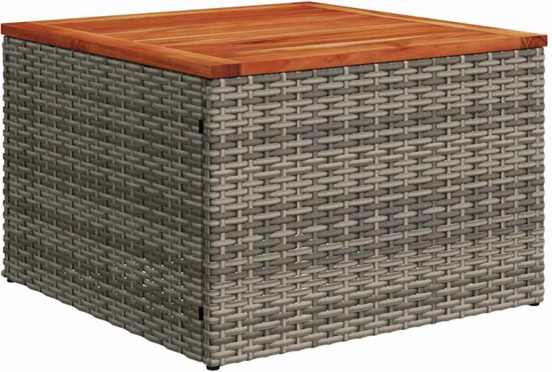 vidaXL Σετ Καναπέ Κήπου με μαξιλάρι 7 pcs Γκρι συνθετικό ρατάν