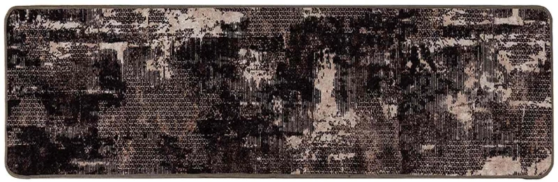vidaXL Χαλί Runner MARSA Μαύρο 50 x 450 εκ. Πολυέστερ και PVC