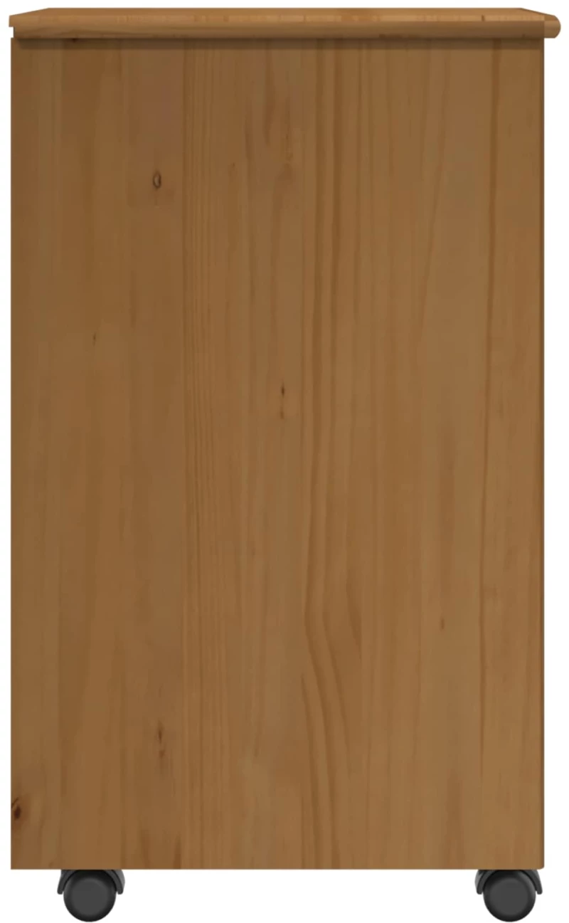 vidaXL Κινητό Ντουλάπι Μέλι Καφέ 34 x 39 x 65,5 cm Στερεό ξύλο πεύκου
