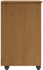vidaXL Κινητό Ντουλάπι Μέλι Καφέ 34 x 39 x 65,5 cm Στερεό ξύλο πεύκου