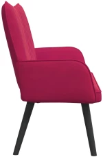 vidaXL Διθέσιος Καναπές Μπορντό 115 x 61 x 87 εκ. Βελούδο