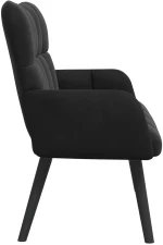 vidaXL Διθέσιος Καναπές Μαύρο 115 x 61 x 87 εκ. Βελούδο