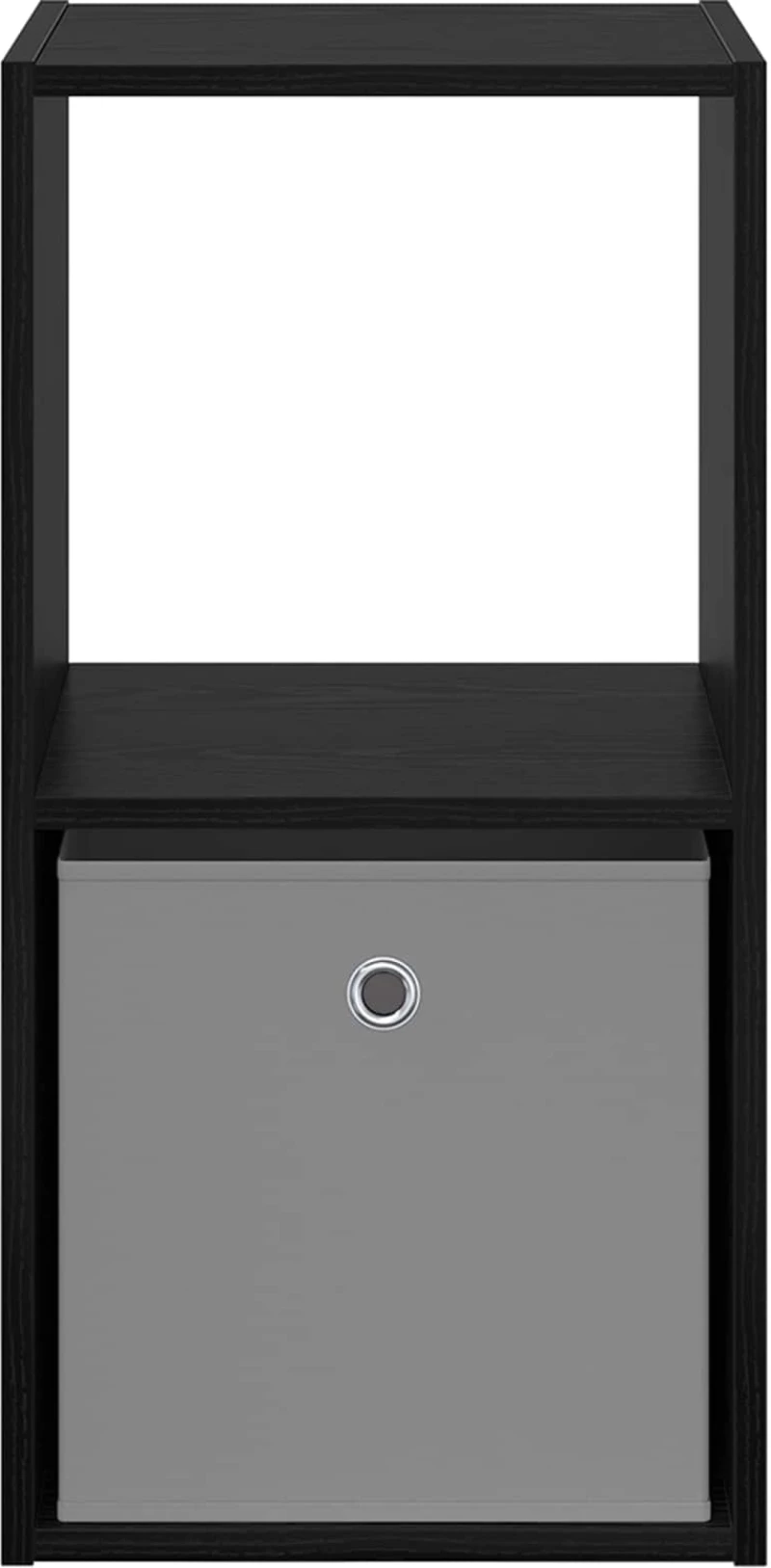 vidaXL Κομοδίνο Μαύρη Οξυά 35 x 32 x 68,5 εκ Επεξεργασμένο ξύλο