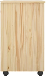 vidaXL Κινητό Ντουλάπι Καφέ 34 x 39 x 65,5 cm Στερεό ξύλο πεύκου
