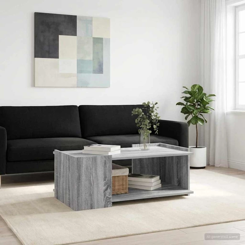 vidaXL Τραπεζάκι σαλονιού Γκρι Sonoma 90 x 50 x 33 εκ.
