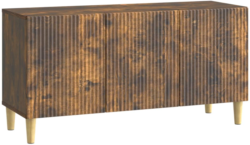vidaXL Ντουλάπι TV Καπνισμένο Ξύλο Δρυός 99 x 34,5 x 50 εκ.