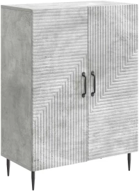 vidaXL Πλαϊνό γραφείο Γκρι Σκυροδέματος 66 x 34,5 x 89,5 εκ