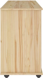 vidaXL Κινητό Ντουλάπι Καφέ 100 x 39 x 65,5 εκ Στερεό ξύλο πεύκου