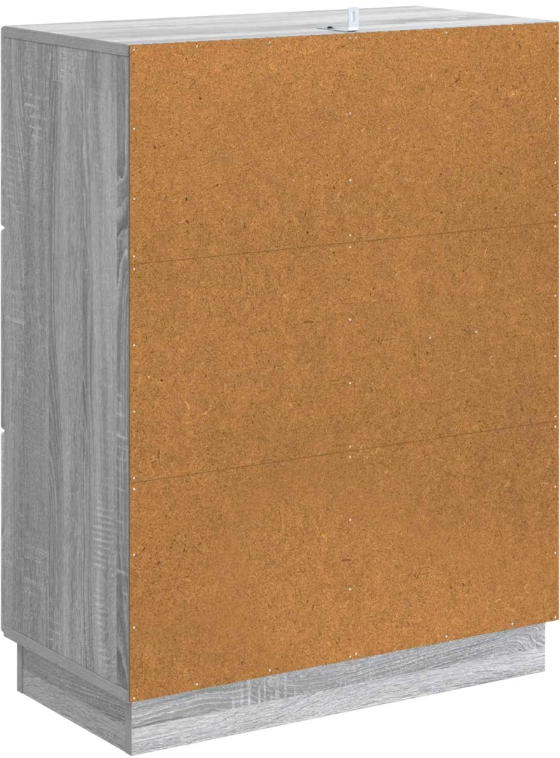 vidaXL Πλαϊνό γραφείο με συρτάρι Γκρι Sonoma 66 x 34,5 x 87 εκ.