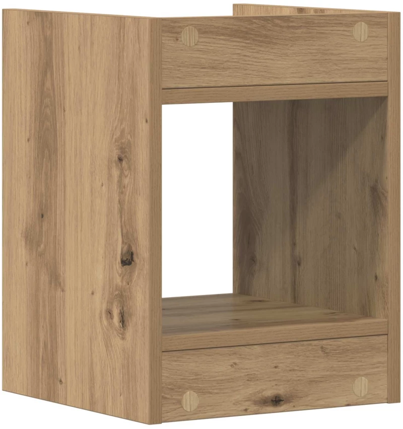 vidaXL Βάση φυτών με ράφι Τεχνίτικη Δρυς 30 x 30 x 40 cm