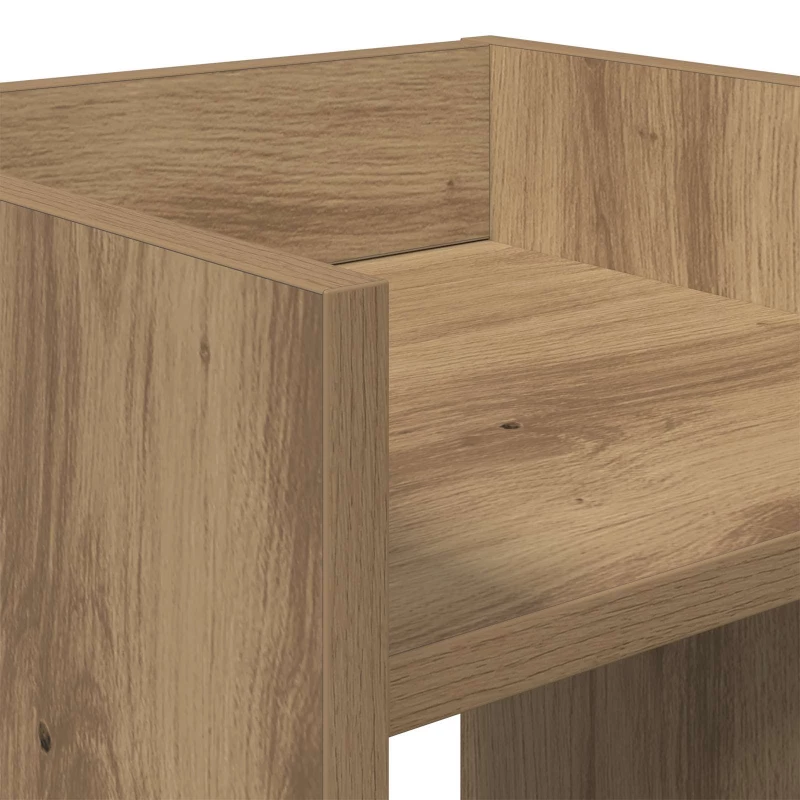 vidaXL Βάση φυτών με ράφι Τεχνίτικη Δρυς 30 x 30 x 40 cm