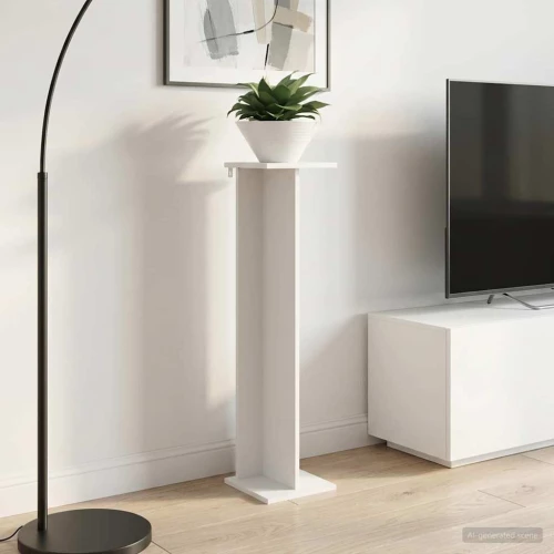 vidaXL Βάση φυτών 2 pcs Λευκός 25 x 25,5 x 100,5 εκ.