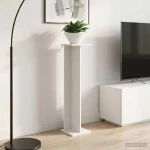 vidaXL Βάση φυτών 2 pcs Λευκός 25 x 25,5 x 100,5 εκ.