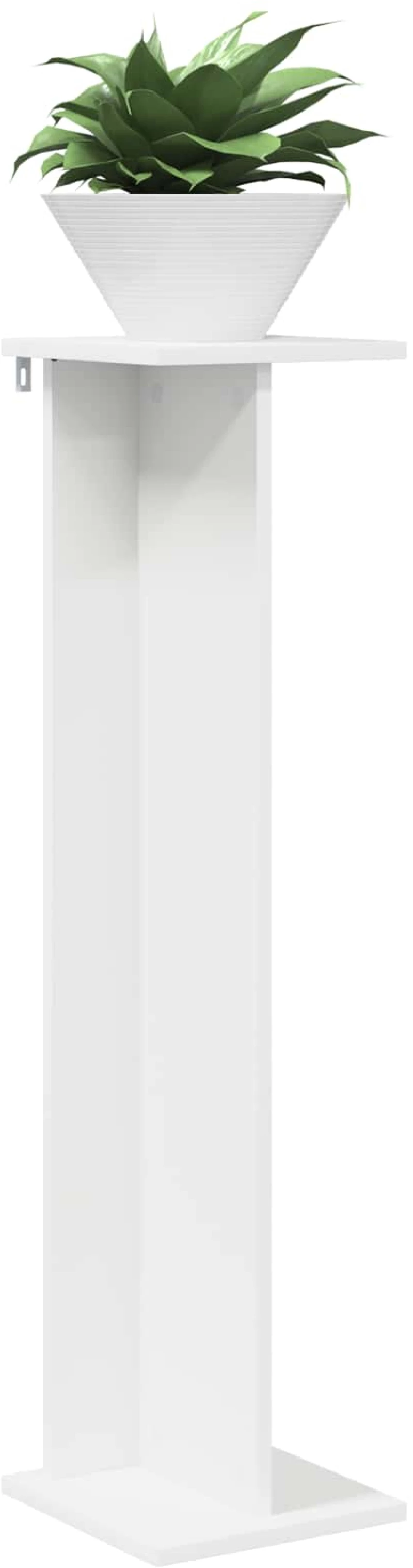 vidaXL Βάση φυτών 2 pcs Λευκός 25 x 25,5 x 100,5 εκ.