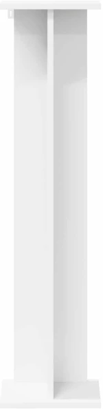vidaXL Βάση φυτών 2 pcs Λευκός 25 x 25,5 x 100,5 εκ.