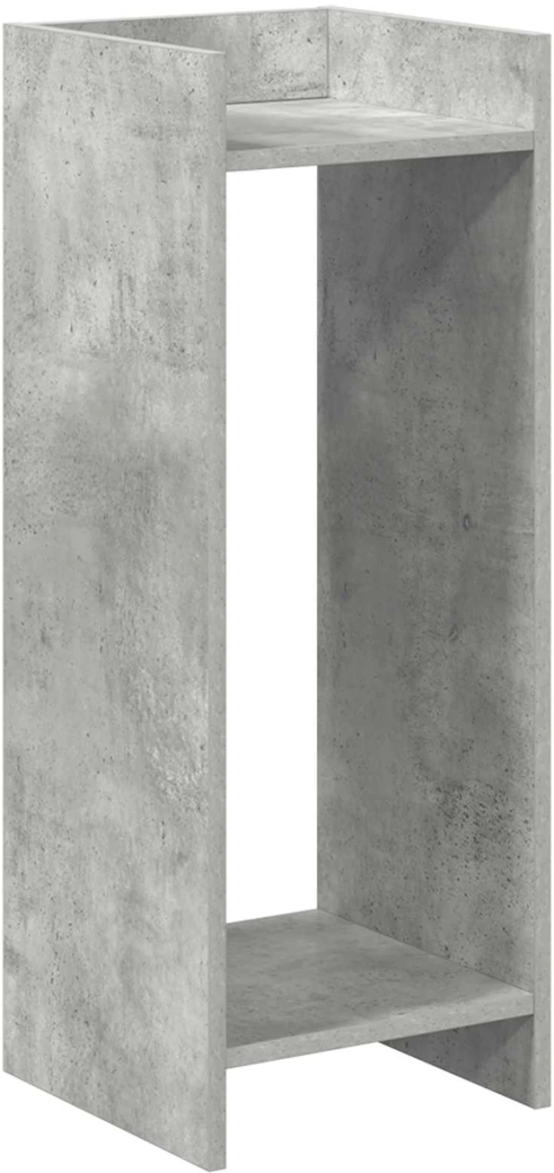 vidaXL Βάση φυτών με ράφι 2 pcs Σκυρόχρωμο Γκρι 30 x 30 x 80 cm