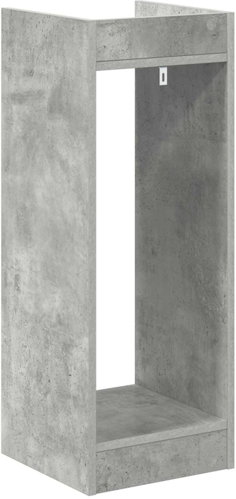 vidaXL Βάση φυτών με ράφι 2 pcs Σκυρόχρωμο Γκρι 30 x 30 x 80 cm
