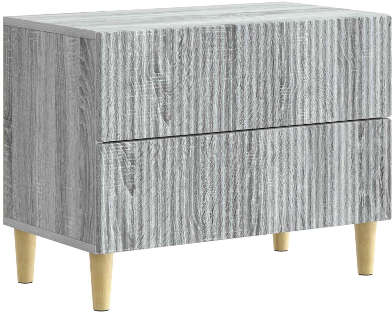 vidaXL Κομοδίνο Γκρι Sonoma 62 x 34,5 x 48 εκ Επεξεργασμένο Ξύλο