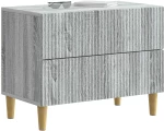 vidaXL Κομοδίνο Γκρι Sonoma 62 x 34,5 x 48 εκ Επεξεργασμένο Ξύλο