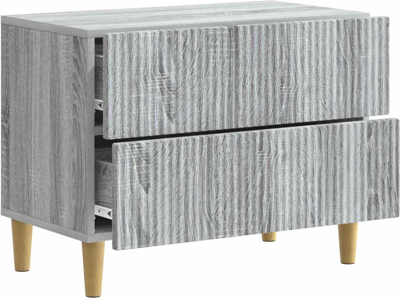 vidaXL Κομοδίνο Γκρι Sonoma 62 x 34,5 x 48 εκ Επεξεργασμένο Ξύλο