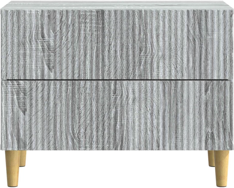 vidaXL Κομοδίνο Γκρι Sonoma 62 x 34,5 x 48 εκ Επεξεργασμένο Ξύλο
