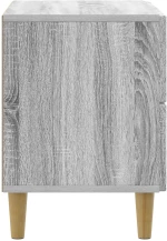 vidaXL Κομοδίνο Γκρι Sonoma 62 x 34,5 x 48 εκ Επεξεργασμένο Ξύλο