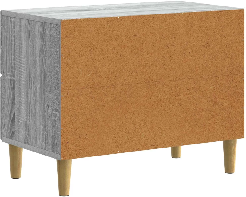 vidaXL Κομοδίνο Γκρι Sonoma 62 x 34,5 x 48 εκ Επεξεργασμένο Ξύλο