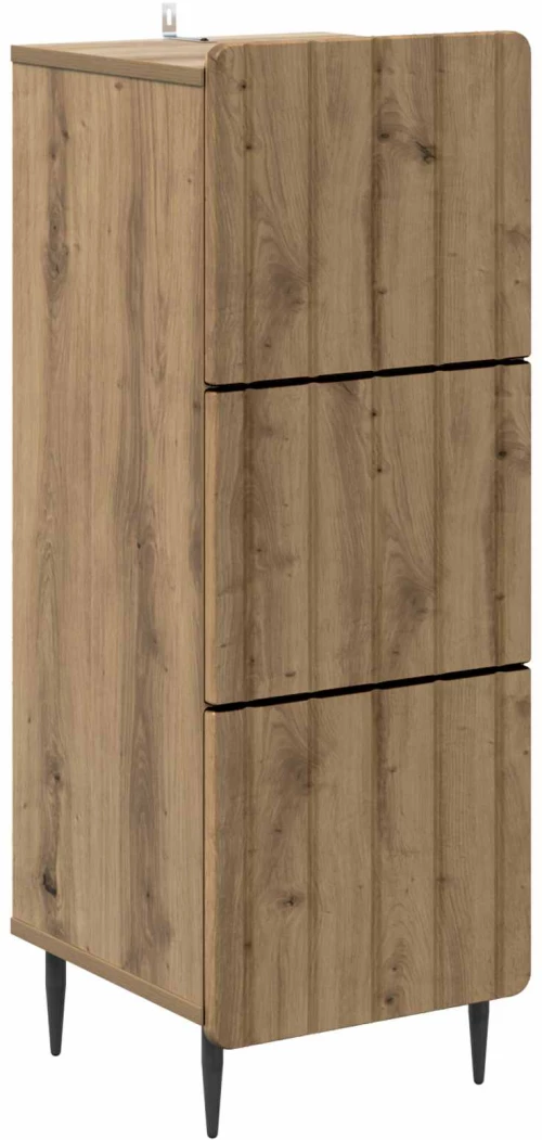 vidaXL Ντουλάπι με Συρτάρια Artisan Δρυς 33 x 34,5 x 92 εκ.