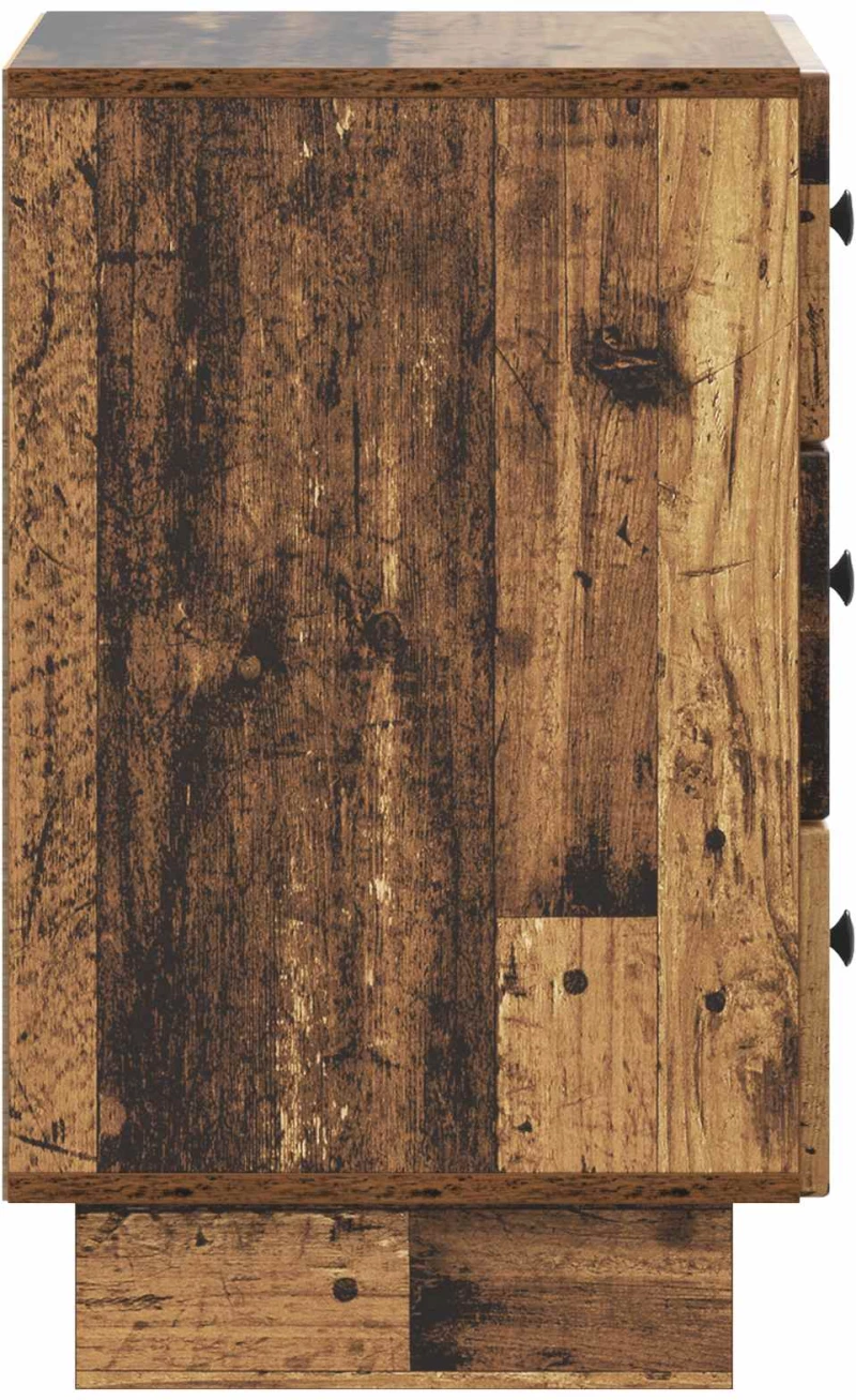 vidaXL Κομοδίνο Παλαιωμένο ξύλο 43 x 41 x 66,5 εκ. Επεξεργασμένο Ξύλο