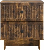 vidaXL Κομοδίνο 2 pcs Καπνισμένο Ξύλο Δρυός 43 x 34,5 x 47,5 εκ