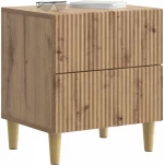 vidaXL Κομοδίνο με συρτάρι 2 pcs Artisan Δρυς 43 x 34,5 x 48 εκ