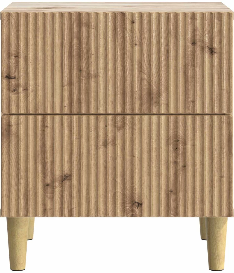 vidaXL Κομοδίνο με συρτάρι 2 pcs Artisan Δρυς 43 x 34,5 x 48 εκ