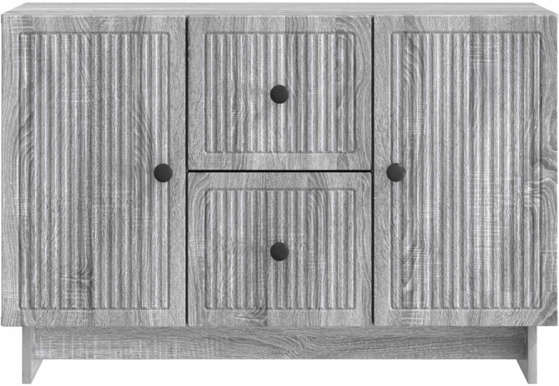 vidaXL Πλαϊνό γραφείο με συρτάρι Γκρι Sonoma 89 x 34,5 x 60 εκ.
