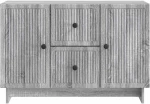 vidaXL Πλαϊνό γραφείο με συρτάρι Γκρι Sonoma 89 x 34,5 x 60 εκ.