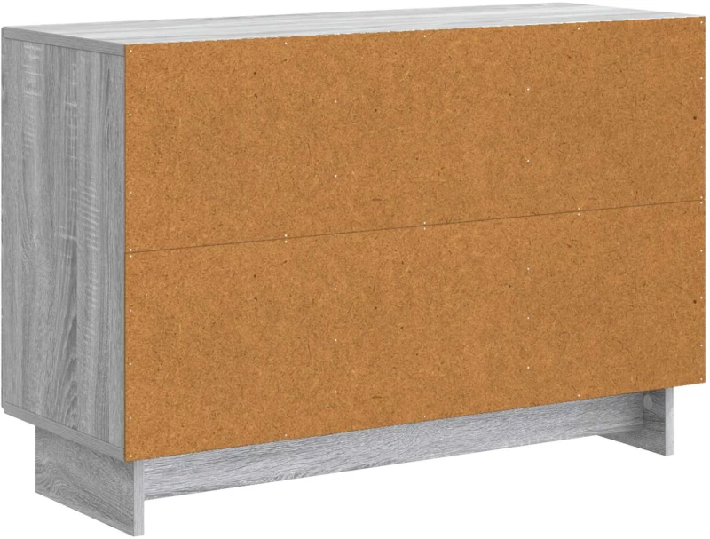 vidaXL Πλαϊνό γραφείο με συρτάρι Γκρι Sonoma 89 x 34,5 x 60 εκ.