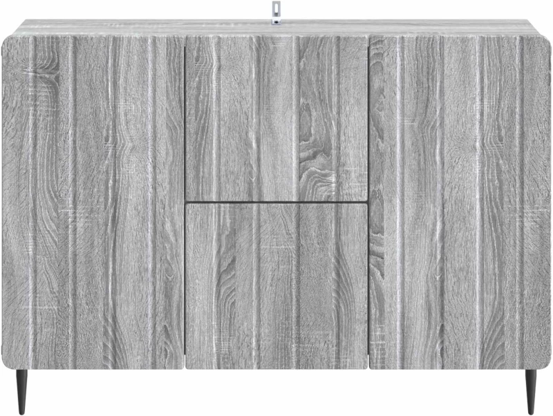 vidaXL Πλαϊνό γραφείο με συρτάρι Γκρι Sonoma 89 x 34,5 x 62 εκ.