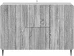 vidaXL Πλαϊνό γραφείο με συρτάρι Γκρι Sonoma 89 x 34,5 x 62 εκ.