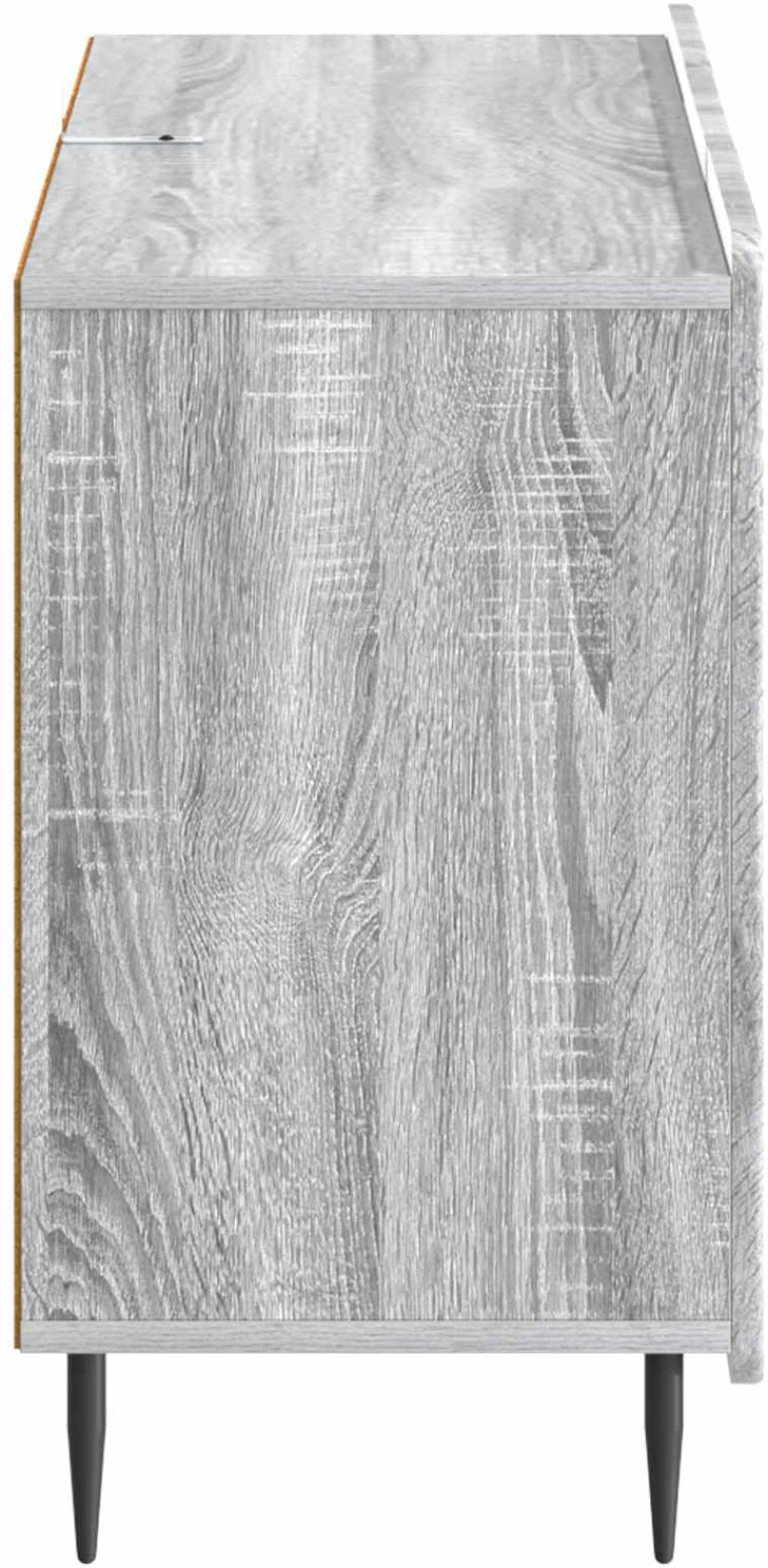 vidaXL Πλαϊνό γραφείο με συρτάρι Γκρι Sonoma 89 x 34,5 x 62 εκ.