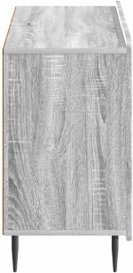 vidaXL Πλαϊνό γραφείο με συρτάρι Γκρι Sonoma 89 x 34,5 x 62 εκ.