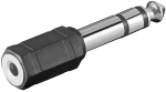 CABLETIME αντάπτορας ήχου 6.35mm σε 3.5mm AV-RA19N, μαύρος, 10τμχ