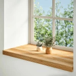 vidaXL Περβάζια παραθύρων 2 τεμ. Αν. Καφέ 90x40x2 εκ. Μασίφ Ξύλο Δρυός