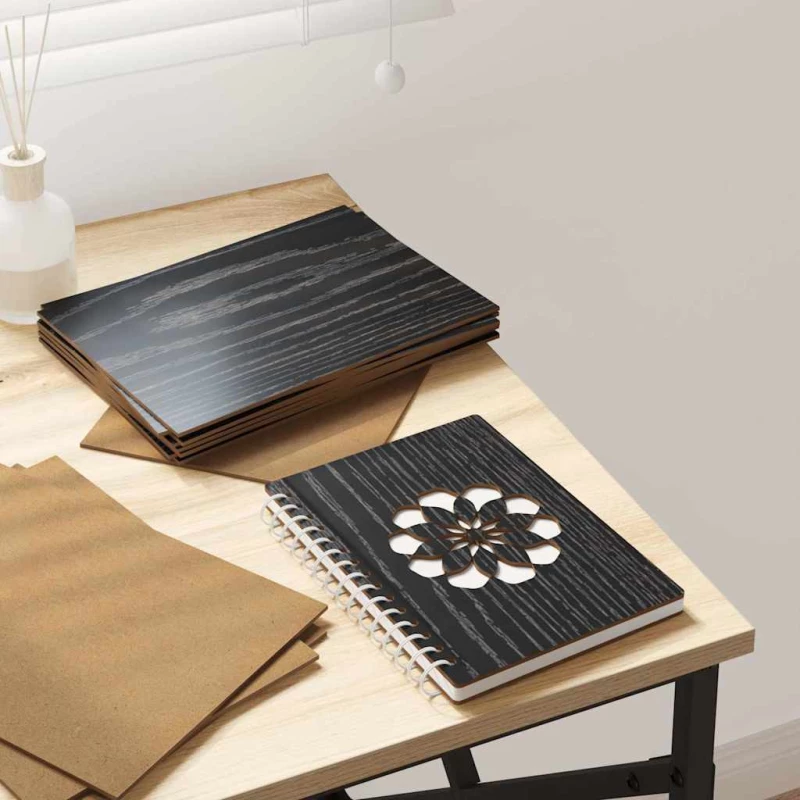 vidaXL Διακοσμητικά Πάνελ 50 pcs Μαύρη Οξυά 21 x 30 x 0,27 εκ