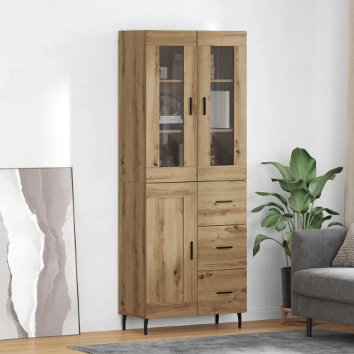 vidaXL Highboard 2 pcs Artisan Oak 69,5 x 34 x 180 εκ.